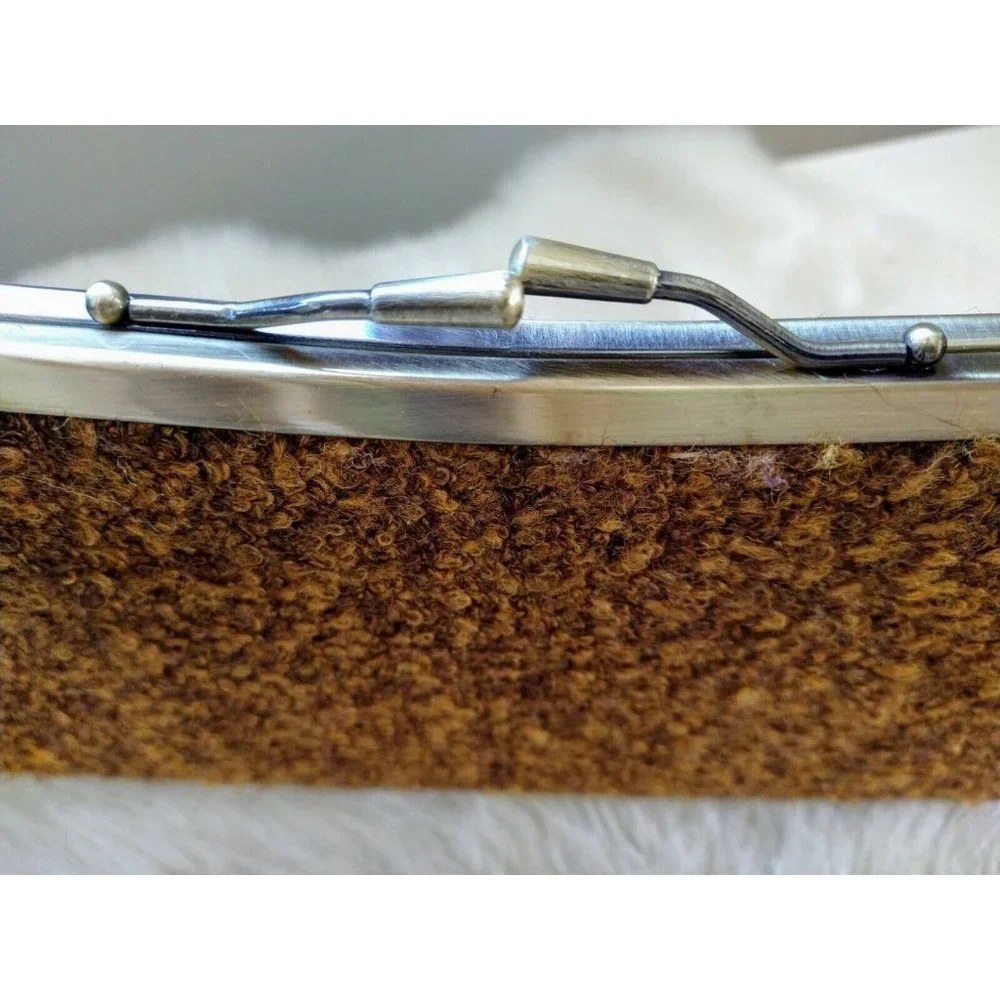 LIZ SOTO Women Vtg Handbag‎ Clutch Purse Brown